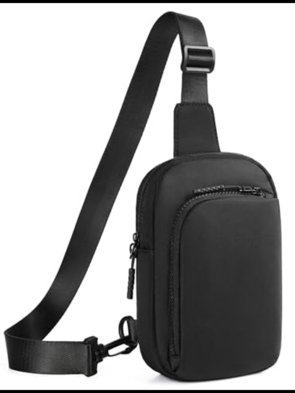 Small Crossbody Sling Bag Water-Resistant Nylon Adjustable Strap Unisex